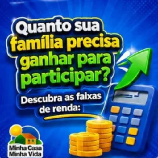 Faixas de renda para participar do Minha Casa Minha Vida