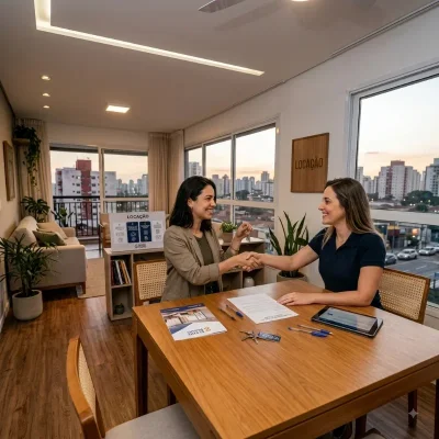 Corretora entregando as chaves do apartamento para cliente em condomínio Minha Casa Minha Vida em São Paulo